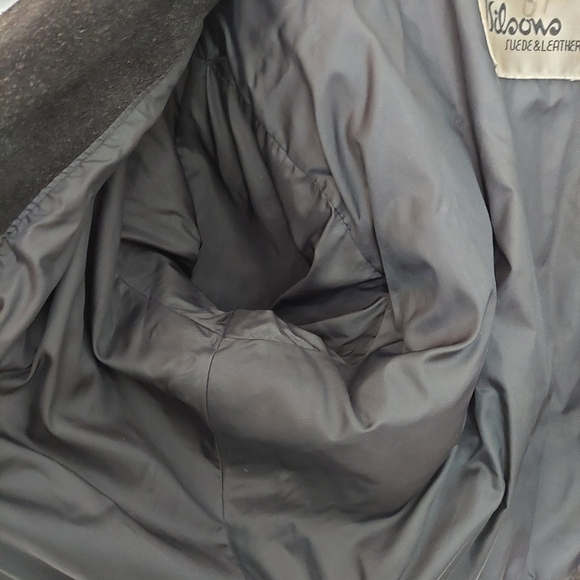 Vintage 80's Wilson's Leather Women's Black Fringe Suede Jacket Size S - Picture 12 of 15